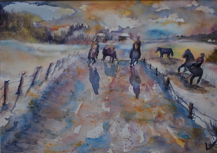 Randonnée équestre - 11 x 15 po